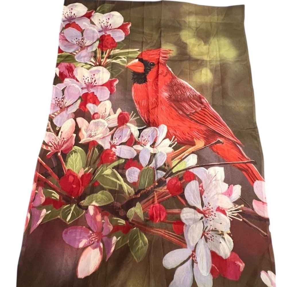 Better Homes Red Cardinal in Blossoms Garden Flag 28x40 Spring Decor‎